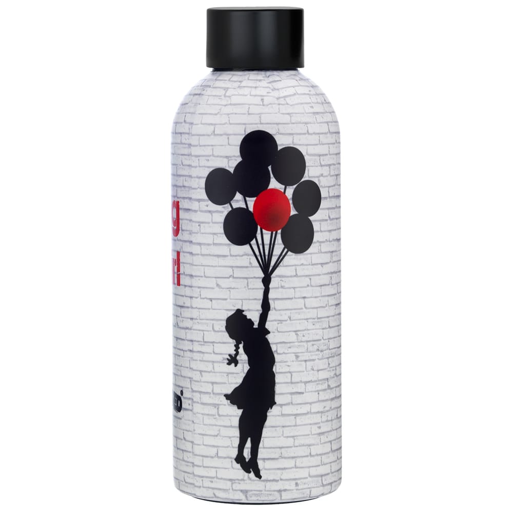 YBK-27274-A YouBottles Μπουκάλι Θερμός Banksy's – "Flying Girl" 500ml - Image 1