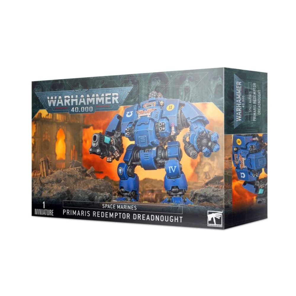 Games Workshop Warhammer Space Marines: Primaris Redemptor Dreadnought Unpainted Figures - Image 1