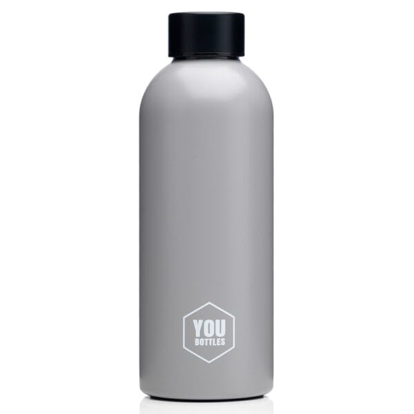 YouBottles Μπουκάλι Γκρι Θερμός 500ml