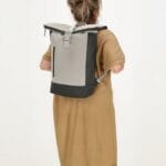 Beagles Originals Kobe Roll-Top Backpack  Laptop 15,6 inch Αδιάβροχη Γκρι - Image 5