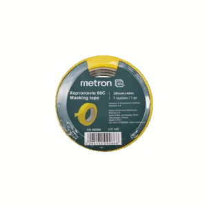 METRON ΧΑΡΤΟΤΑΙΝΙΑ 60C 30mmx40m 092868 ΚΙΤΡΙΝΗ 8Τ