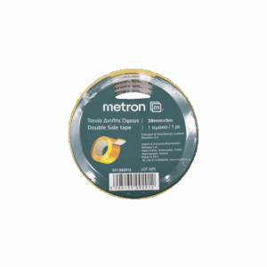 METRON ΤΑΙΝΙΑ ΔΙΠΛΗΣ ΟΨΕΩΣ 38mmx5m 092912 ΚΙΤΡΙΝΗ 4Τ