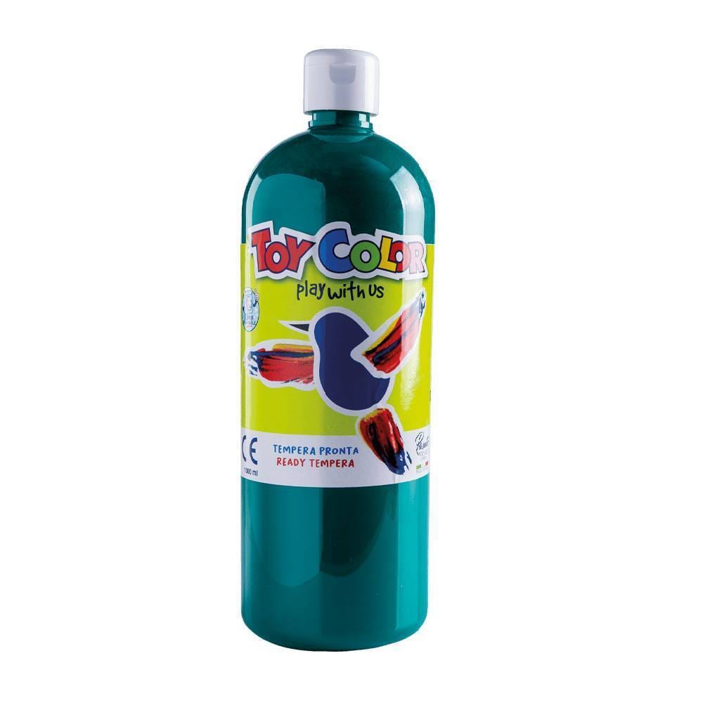 tempera emerald green 1 li Toy Color Τέμπερα Superwashable 1000ml Primary Emerald Πράσινο - Image 1