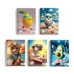Skag Τετράδιο Σπιράλ Neon Kidz 17x25 2 Θέματα