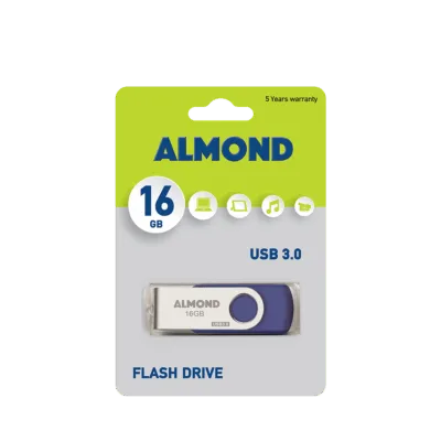 ALMOND FLASH DRIVE USB 3.0 16GB TWISTER ΣΚ.ΜΠΛΕ