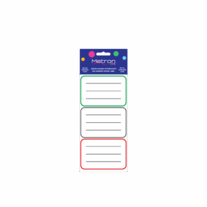METRON KIDS ΕΤΙΚΕΤΑ ΣΧΟΛΙΚΗ ΑΥΤ/ΤΗ BLISTER 3/Φ 4Φ 48x71mm 095272 ΔΙΑΦ.ΧΡΩΜ.