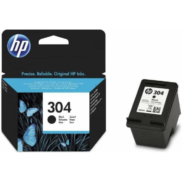 HP 304 Γνήσιο Μελάνι Εκτυπωτή InkJet Μαύρο (N9K06AE)