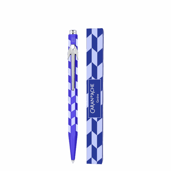 CDA ΣΤΥΛΟ BALLP.ΜΑΥΡΟ ΜΕΛ ΜΕΤ.ΣΕ ΧΑΡΤ.ΚΟΥΤΙ MEDIUM 849 MOSAIC NM0849.302 ΜΠΛΕ
