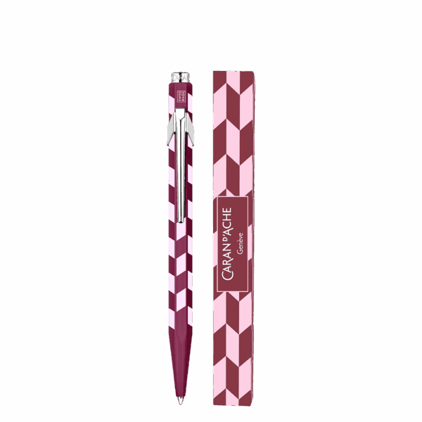 CDA ΣΤΥΛΟ BALLP.ΜΑΥΡΟ ΜΕΛ ΜΕΤ.ΣΕ ΧΑΡΤ.ΚΟΥΤΙ MEDIUM 849 MOSAIC NM0849.304 ΚΟΚΚΙΝΟ