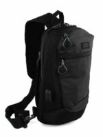 PoloHub Ανδρική Τσάντα Στήθους Μαύρη (907174-2000) - Image 4