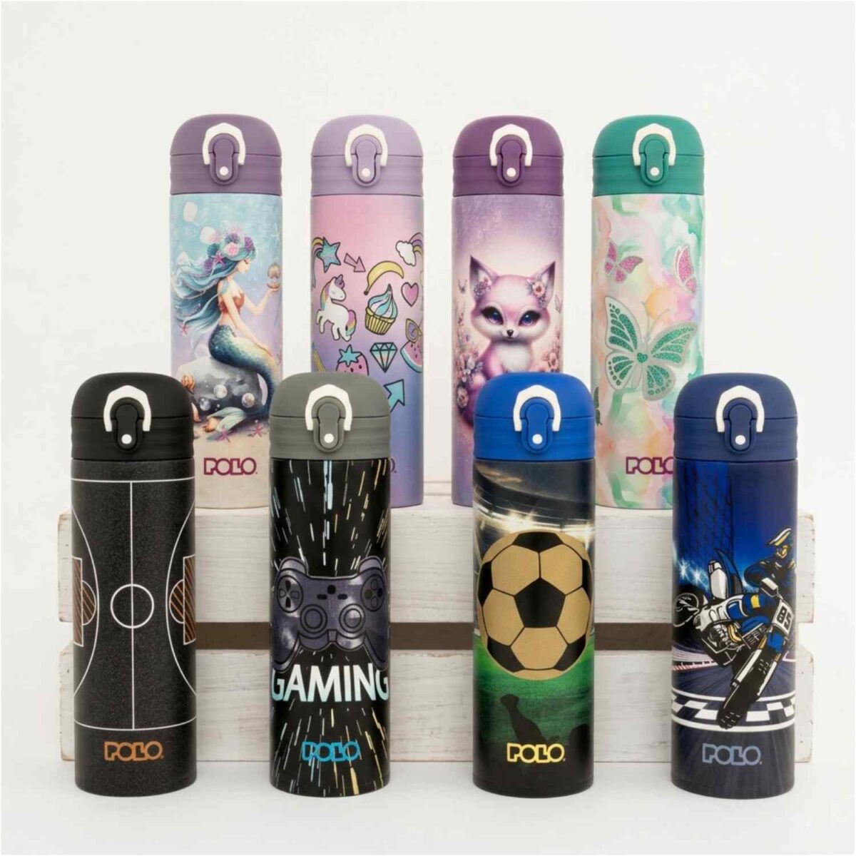 Polo Παγούρι Θερμός Ανοξείδωτο με Καλαμάκι 500ml Πεταλούδες (949033-8419) 2026 - Image 2