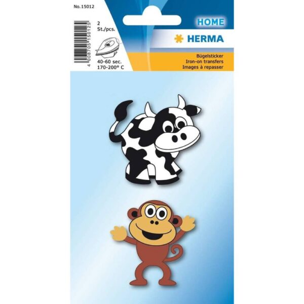 Σιδερότυπα Herma Iron On Cow  & Monkey