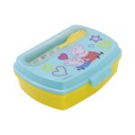 Stor: Peppa Pig Core 2022 - Funny Sandwich Box με κουτάλι-πιρούνι (13909) - Image 2