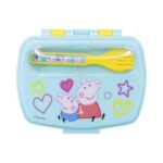 Stor: Peppa Pig Core 2022 - Funny Sandwich Box με κουτάλι-πιρούνι (13909)