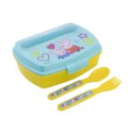 Stor: Peppa Pig Core 2022 - Funny Sandwich Box με κουτάλι-πιρούνι (13909) - Image 3