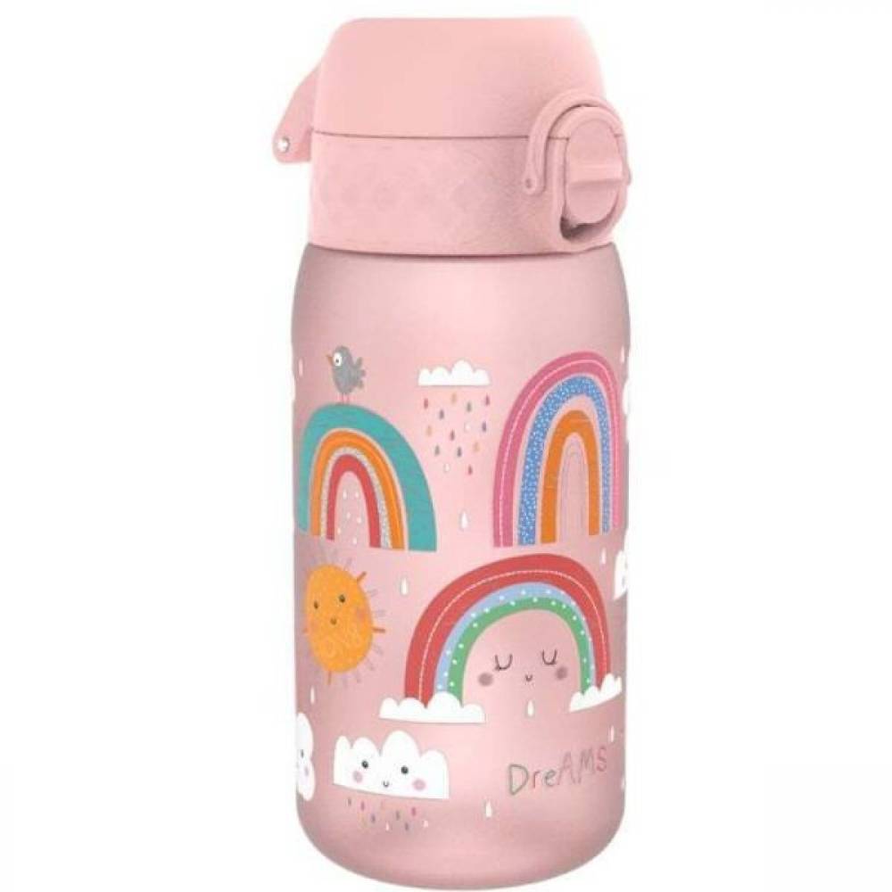pagouri ion rainbow roz Πλαστικό Παγούρι Rainbow ION8 350ml - Image 1