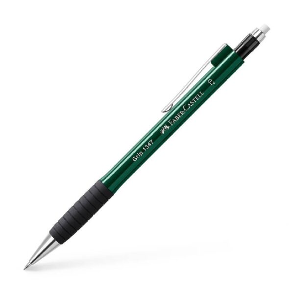 Faber-Castell Μηχανικό Μολύβι Grip 0.7mm με Γόμα  Πράσινο 134763