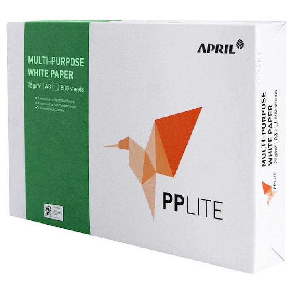 xarti a3 april April PPLite Χαρτί Εκτύπωσης A3 80gr/m² 500 φύλλα - Image 1