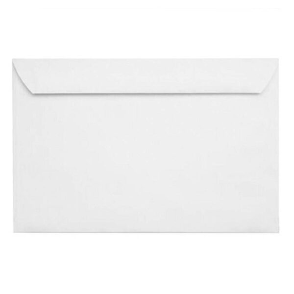 Metron Φάκελος Καρρέ Με Αυτοκόλλητο 25τ 11.4x16.2cm 90gr Λευκός